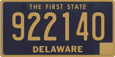 DE license plate 922140