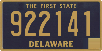 DE license plate 922141