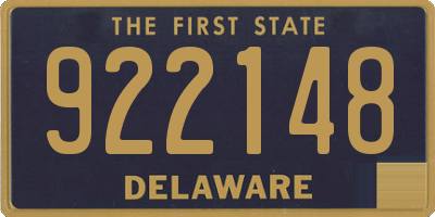 DE license plate 922148