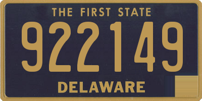 DE license plate 922149