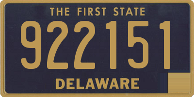 DE license plate 922151