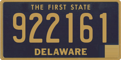 DE license plate 922161