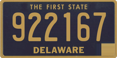 DE license plate 922167