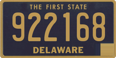 DE license plate 922168