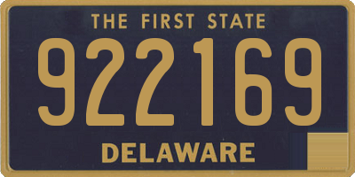 DE license plate 922169