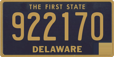 DE license plate 922170