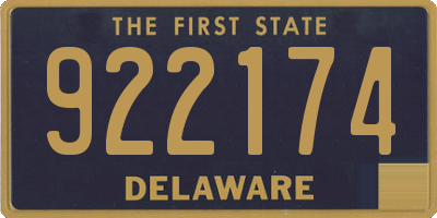 DE license plate 922174