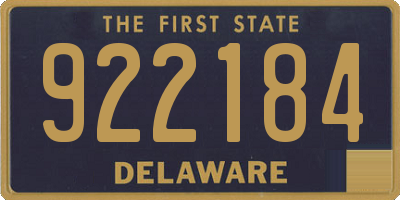 DE license plate 922184