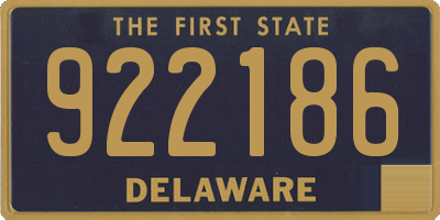 DE license plate 922186