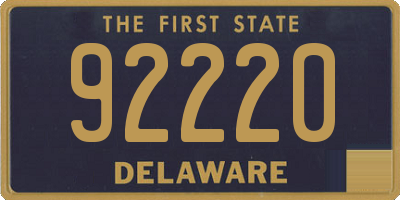 DE license plate 92220