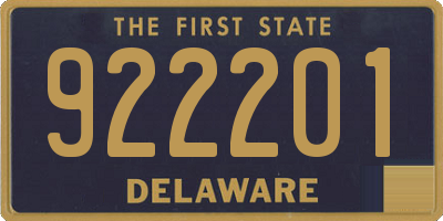 DE license plate 922201