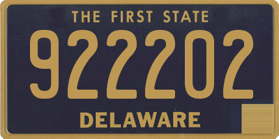 DE license plate 922202