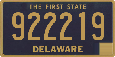 DE license plate 922219