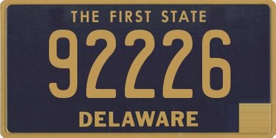 DE license plate 92226