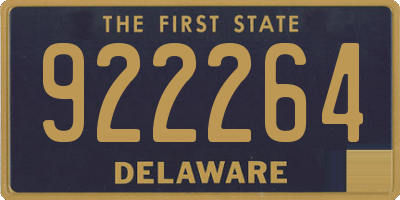 DE license plate 922264