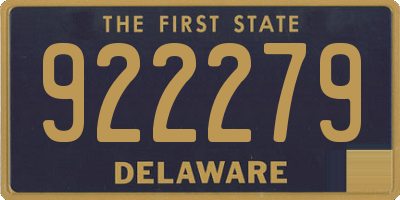 DE license plate 922279