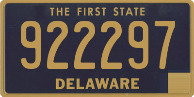 DE license plate 922297