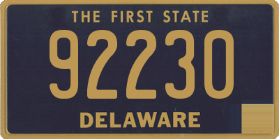 DE license plate 92230
