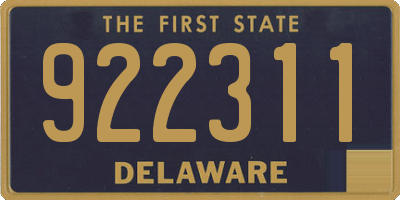 DE license plate 922311
