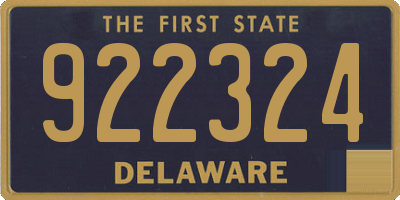 DE license plate 922324