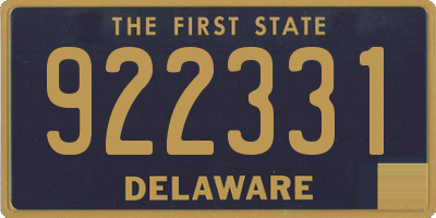 DE license plate 922331