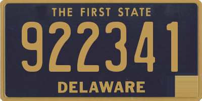 DE license plate 922341
