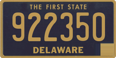DE license plate 922350