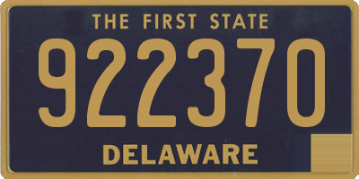 DE license plate 922370