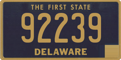 DE license plate 92239