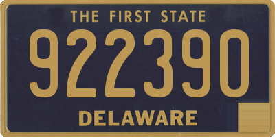 DE license plate 922390