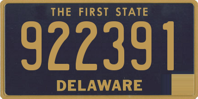 DE license plate 922391