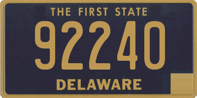 DE license plate 92240