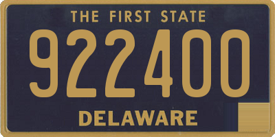 DE license plate 922400