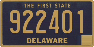 DE license plate 922401
