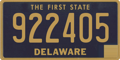 DE license plate 922405