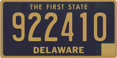 DE license plate 922410