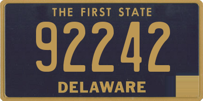 DE license plate 92242