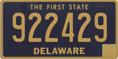 DE license plate 922429
