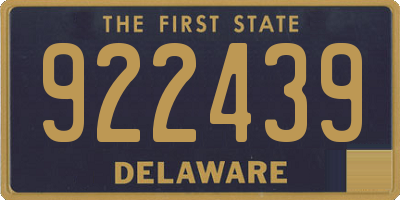 DE license plate 922439