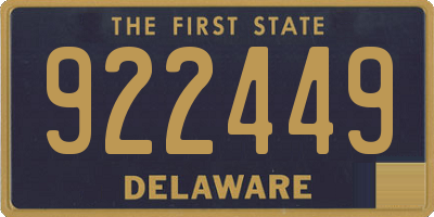 DE license plate 922449