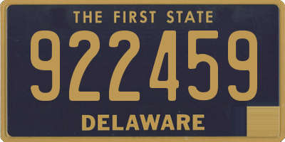 DE license plate 922459