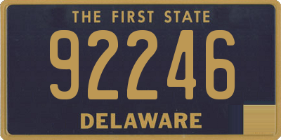 DE license plate 92246