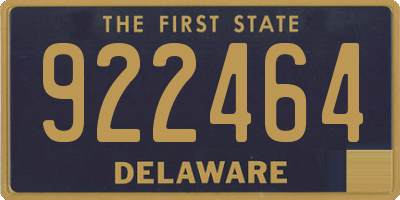 DE license plate 922464