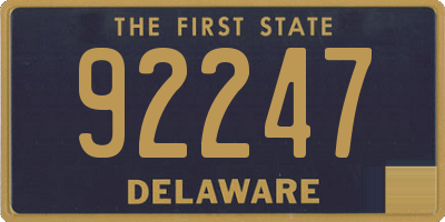 DE license plate 92247