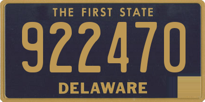 DE license plate 922470