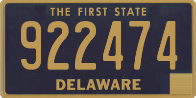 DE license plate 922474