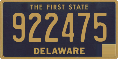 DE license plate 922475