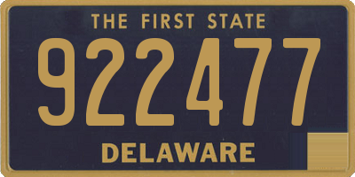 DE license plate 922477