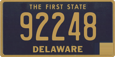DE license plate 92248