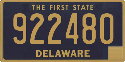 DE license plate 922480